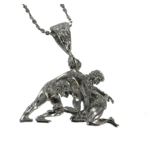 Wrestling Charm Necklace