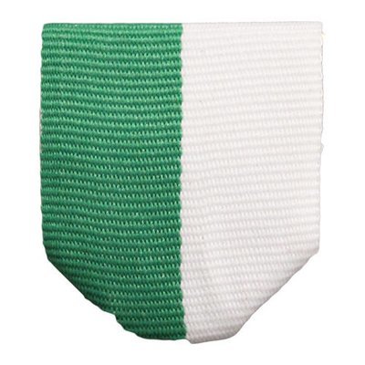 Green &amp; White Ribbon Drape