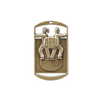 1&quot;x 2&quot; Karate Dog Tag Medal