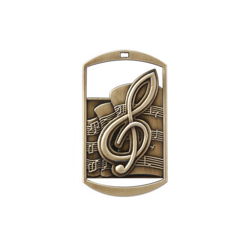 Music Dog Tag Medal