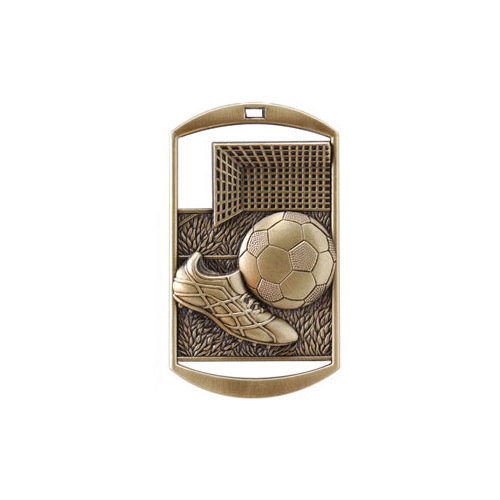 1&quot;x 2&quot; Soccer Dog Tag Medal