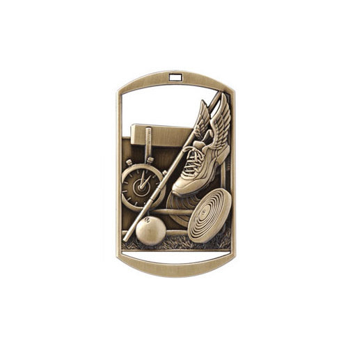 1&quot;x 2&quot; Track Dog Tag Medal