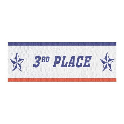 R/W/B 3rd Place Neck Ribbon Trophy