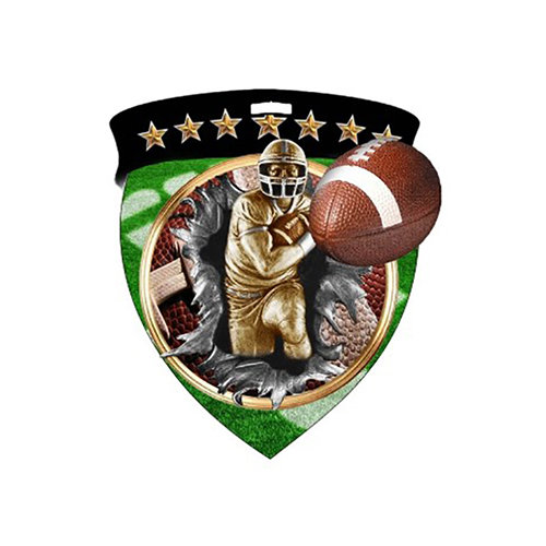 3&quot; Football Shield Medal *Limited Quantities*