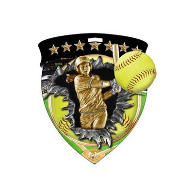 3&quot; Softball Shield Medal *Limited Quantities*