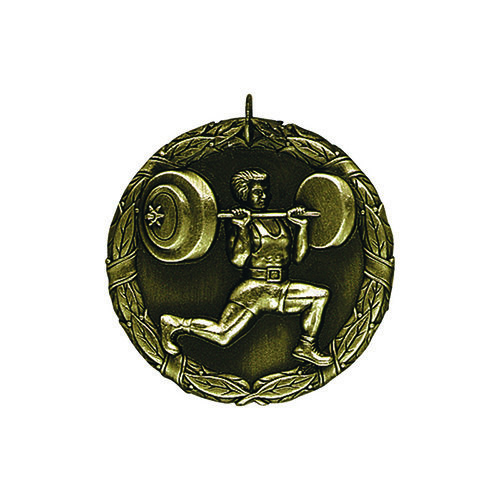 2&quot; Weightlifting Medal