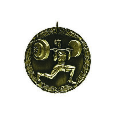 2&quot; Weightlifting Medal
