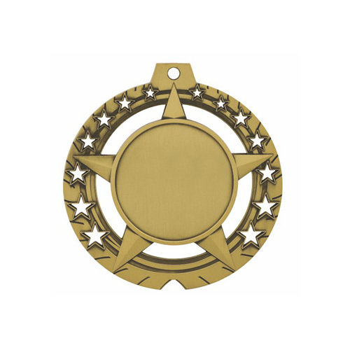 Large Center Star &amp; Border Blank Medal