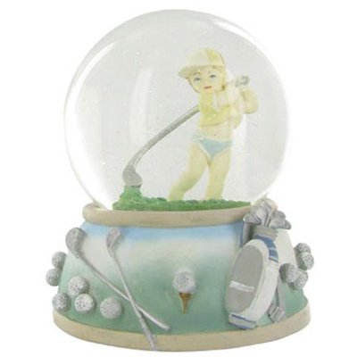 Snow Globe Baby Golfer