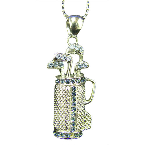 Rhinestone Golf Necklace
