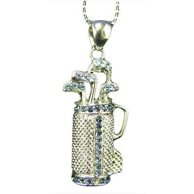 Rhinestone Golf Necklace