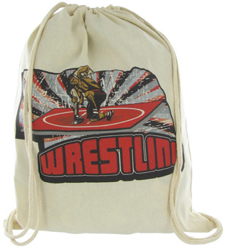 Nebraska Wrestling Drawstring Bag