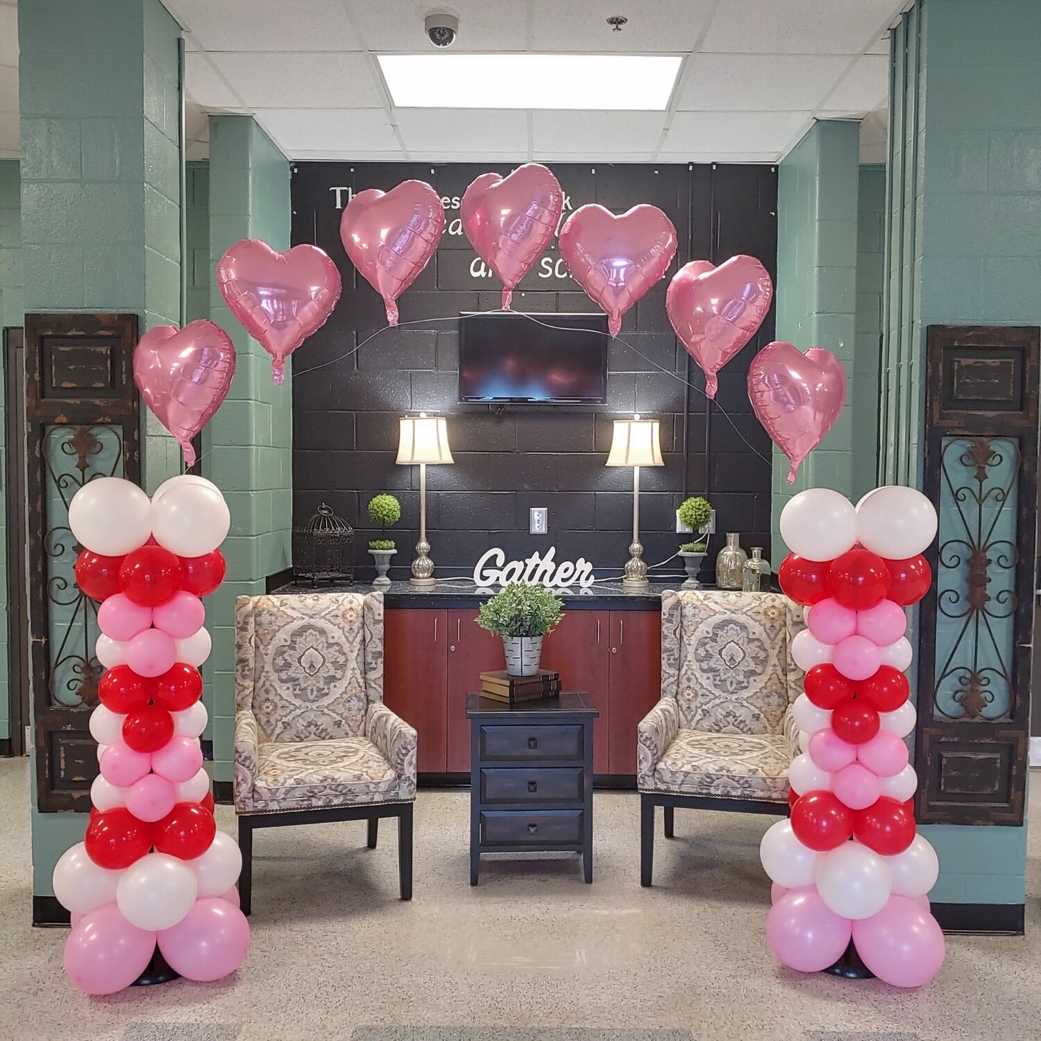 Balloon Arch - String of Pearls w/Columns