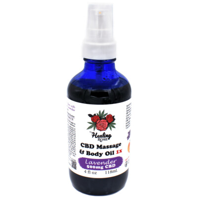 Healing Rose Lavender Massage Oil