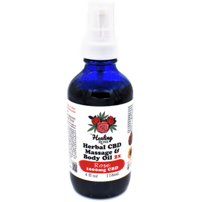 Healing Rose 1000 mg Rose Massage Oil