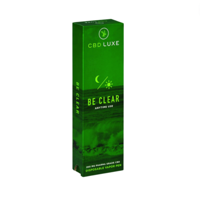CBD Luxe 200mg Be Clear Vape Pen CBD Luxe 200mg Be Clear Vape Pen