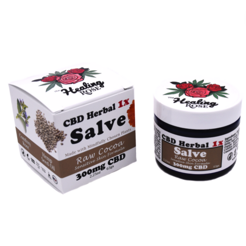 Healing Rose 300mg Raw Coco Salve Healing Rose 300mg Raw Coco Salve