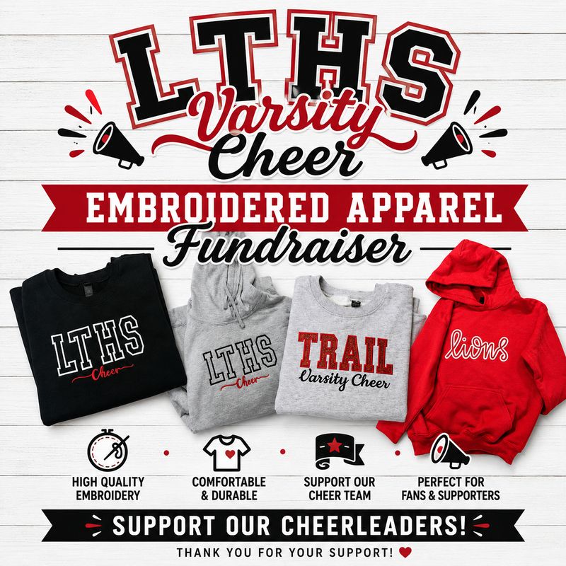 LTHS Varsity Cheer Embroidery Fundraiser