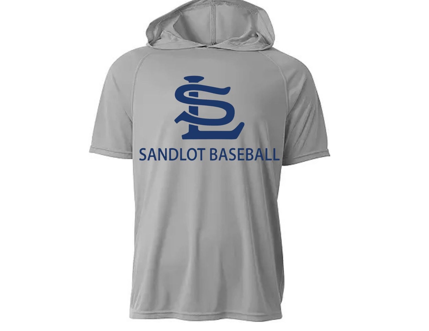 SL Performance Hooded T shirt Silver/Gray