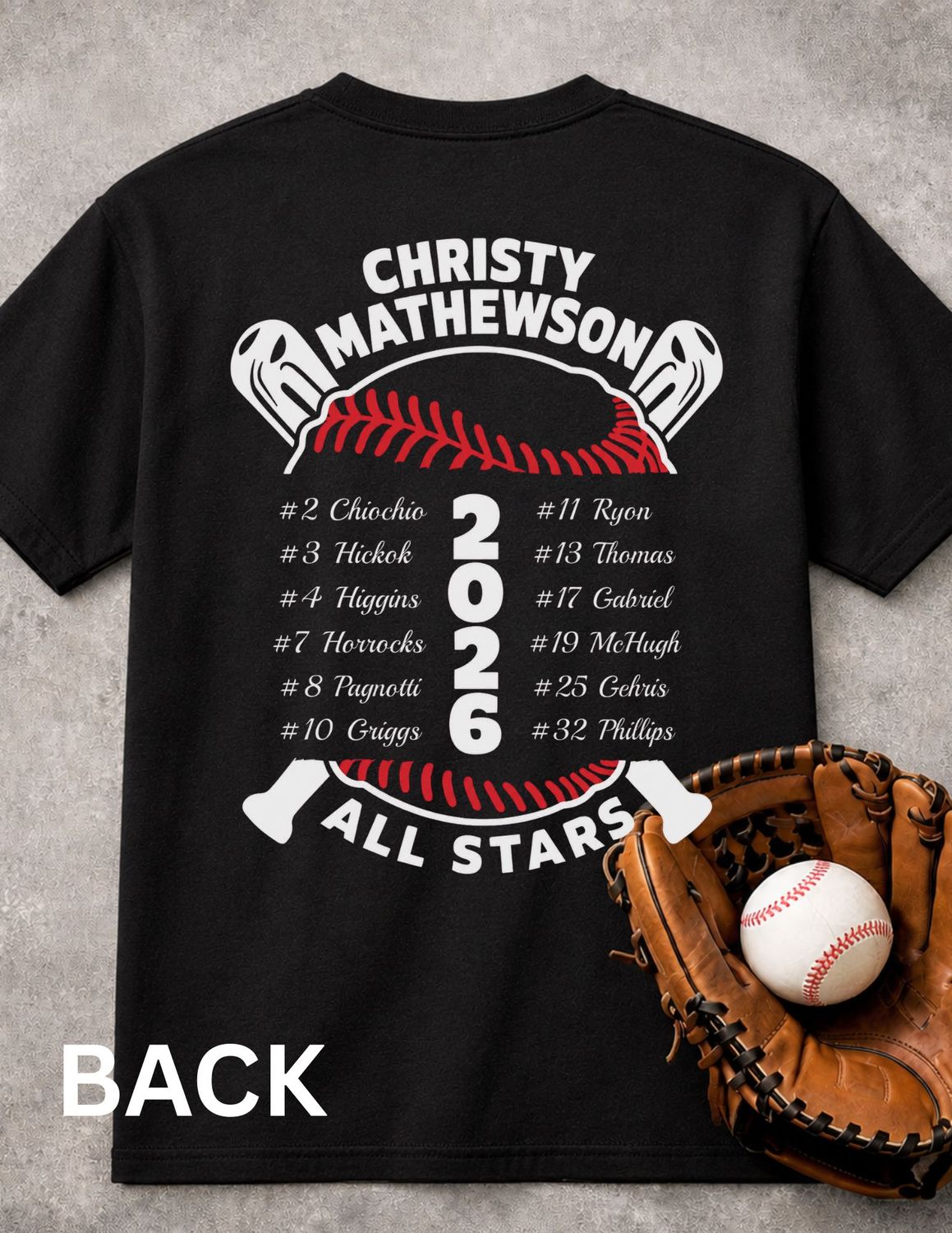 CM Majors All Stars shirt