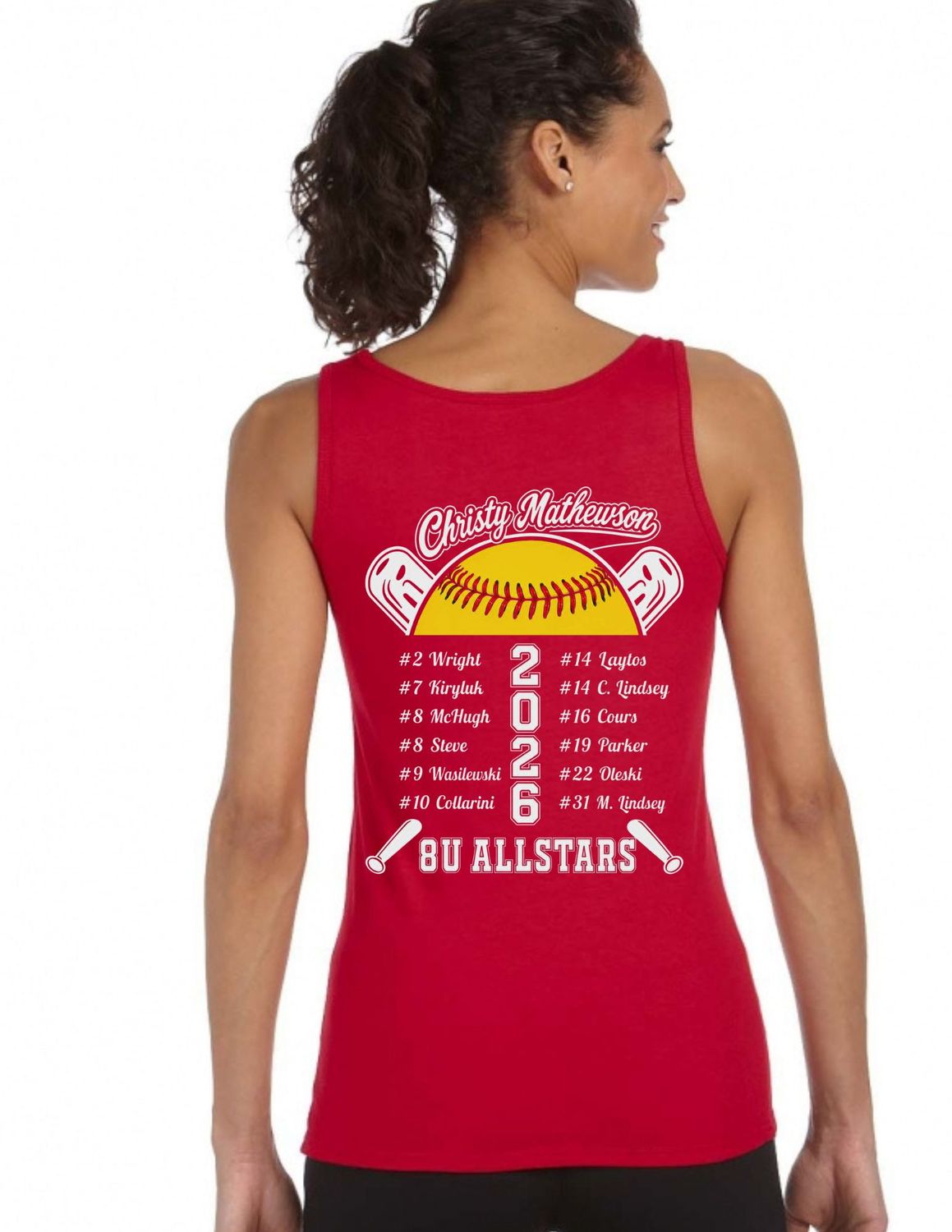 8u ASA All Stars Women's Fitted Tank