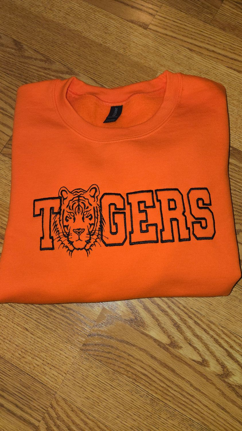 Embroidered Tigers Crewneck 