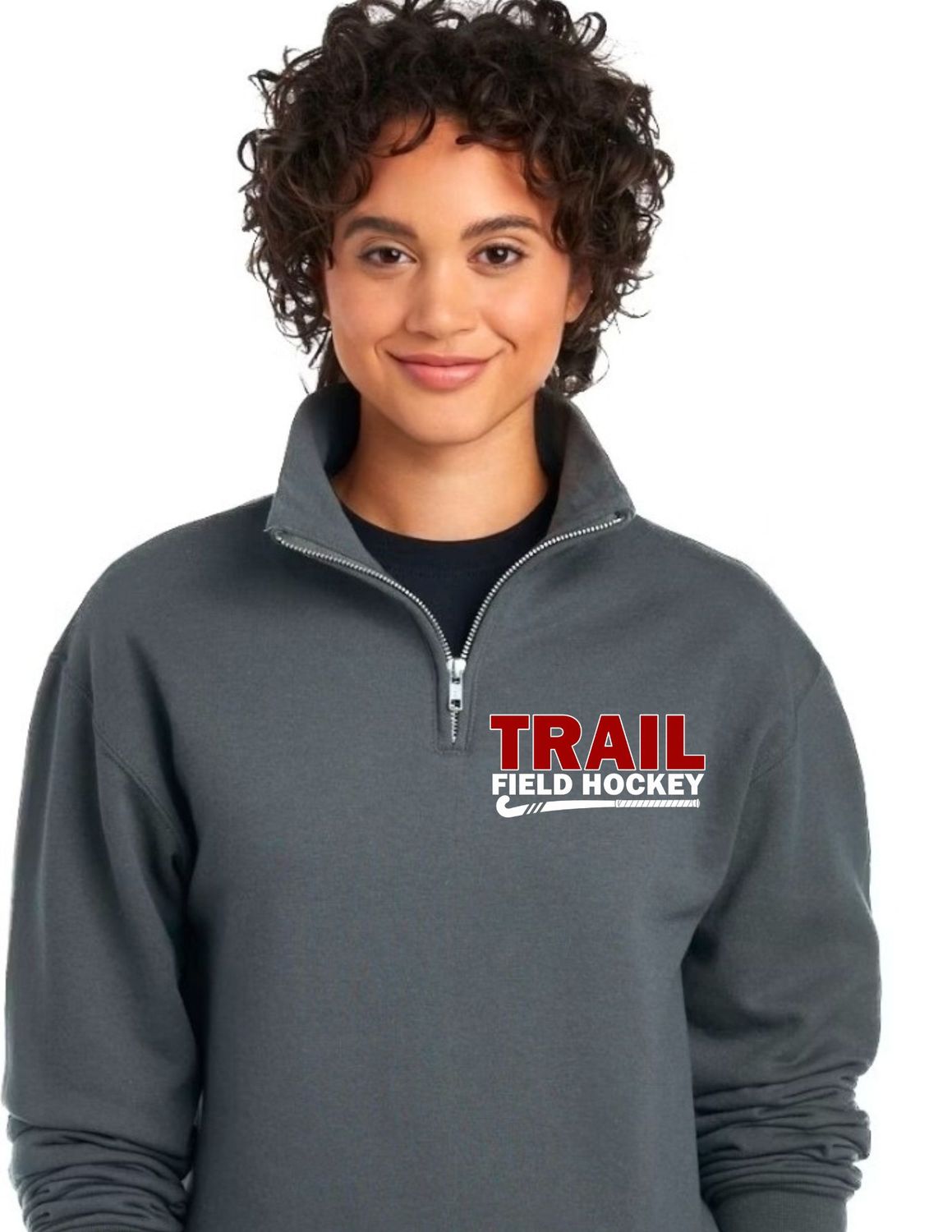 Field Hockey Quarter-Zip Cadet Collar Sweatshirt