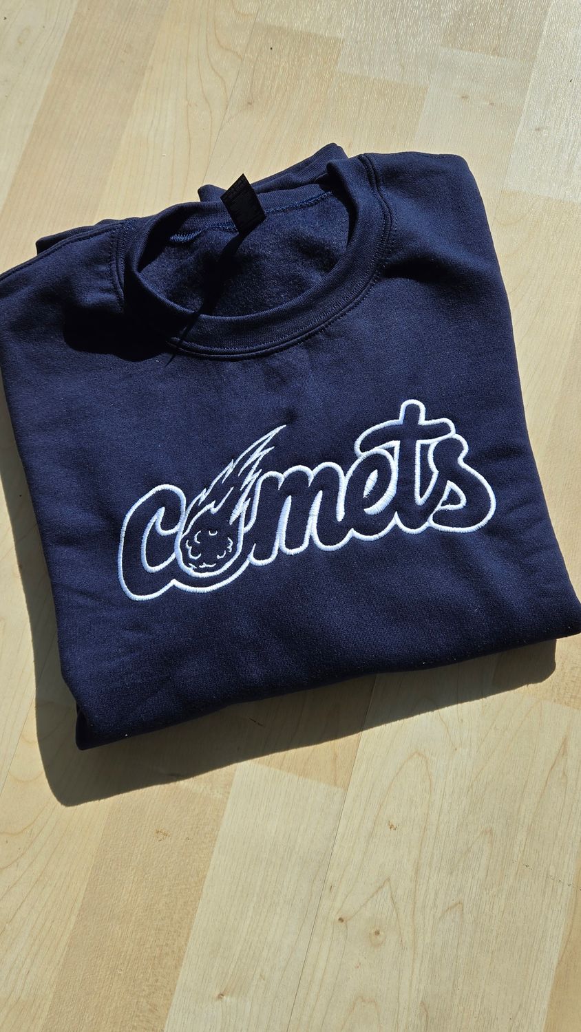 Embroidered Comets Crewneck