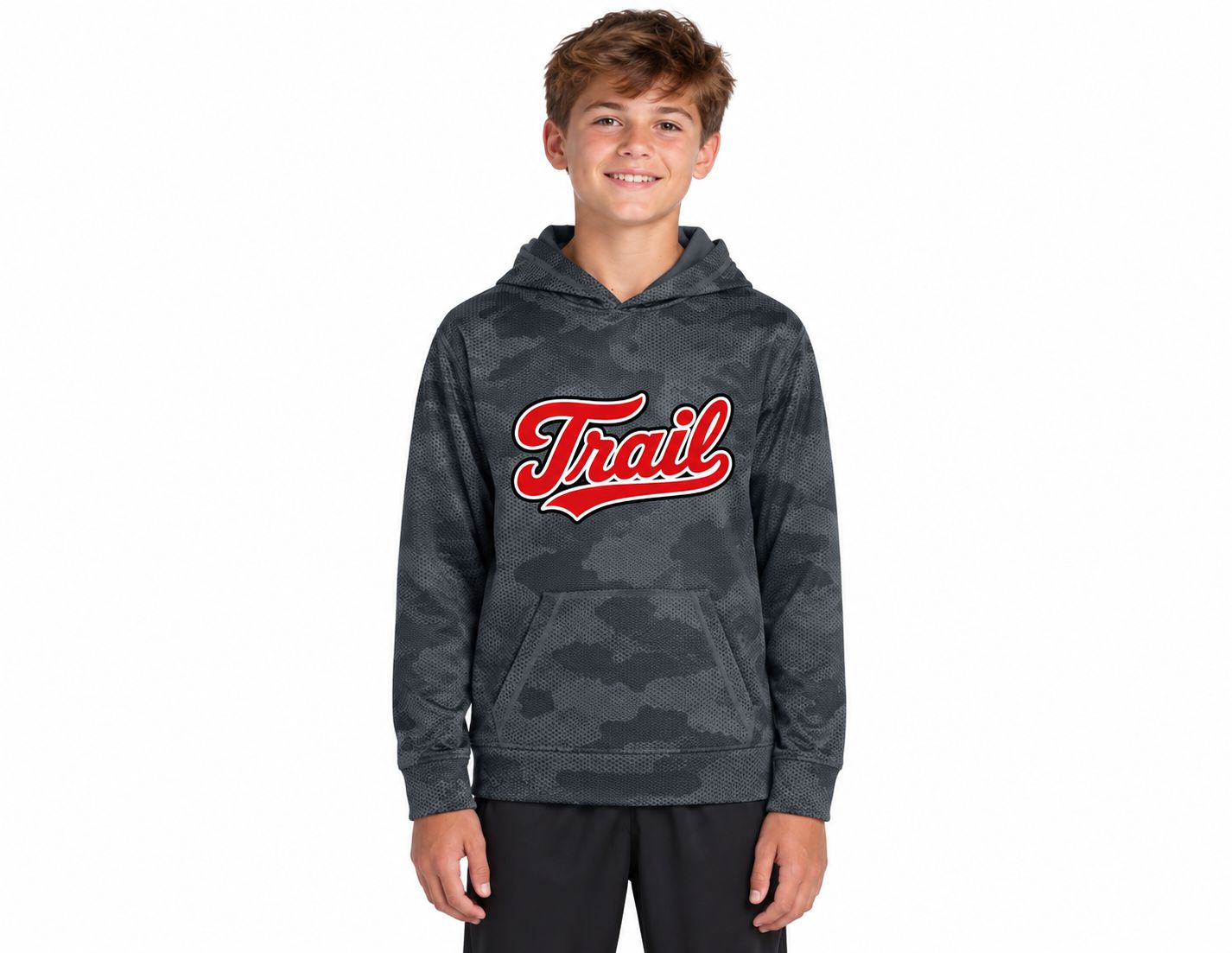 Sport-Tek® Youth Sport-Wick® CamoHex Hoodie