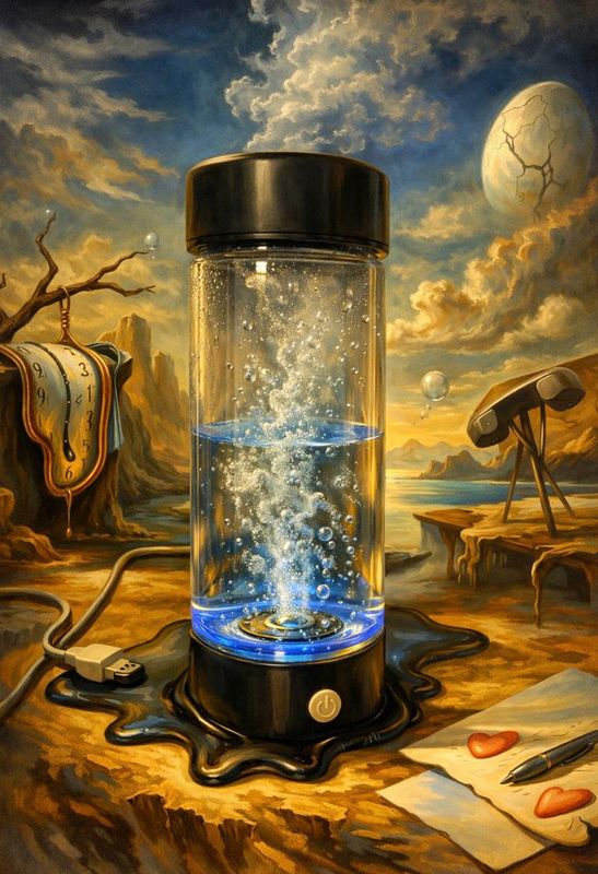 Hydrogen Wasserflasche