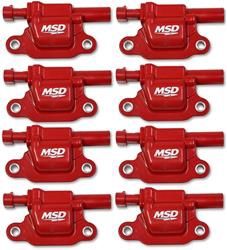 COILS, RED, SQUARE, '14 &amp; UP GM V8, 8-PK