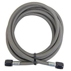 4AN(10FT)STAINLESS STEEL BRAID HOSE BLK