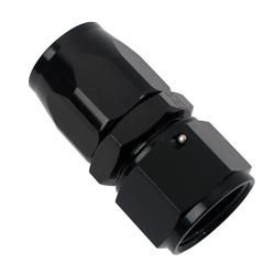 #12 STRAIGHT PRO-FLOW HOSE END BLACK