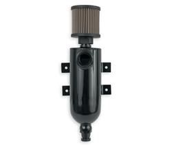 CATCH CAN W/AN O-RING INLET &amp; FILTER-BLK
