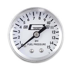 FUEL PRESSURE GAUGE - 0-15 PSI 1.5"