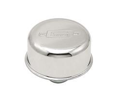 PUSH-ON - CHROME BREATHER - WITH LOGO