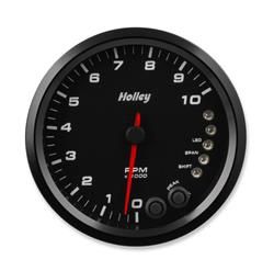3-3/8 HOLLEY 8K TACH W/SHFT LGT-BLK
