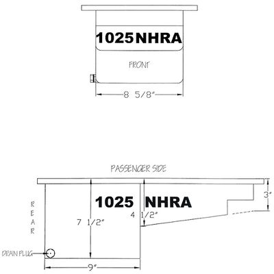 LSX/LS NHRA Drag Race Pan Kit, 7.5″ Deep, 6 qt
