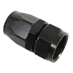 #20 STRAIGHT, POWER FLOW HOSE END, BLACK