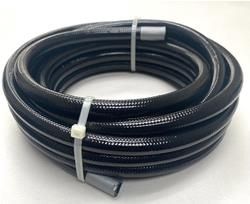 #10 PTFE HOSE W/ BLACK COVER, 15 FEET