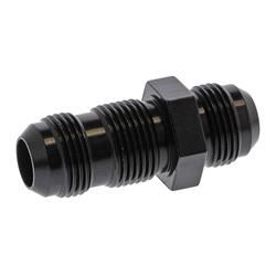 #12 STRAIGHT BULKHEAD BLACK