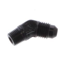 #4 X 1/8 MPT, 45 ADAPTER BLACK