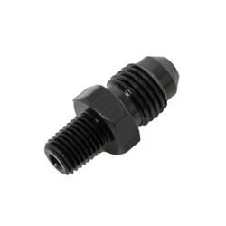 #4 X 1/16 MPT STRAIGHT ADAPTER, BLACK