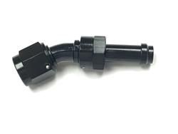#6 30 DEGREE, EZ STREET HOSE END, BLACK