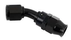 #8 REAL STREET, 45DEG. HOSE END BLK PTFE