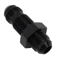 #8 STRAIGHT BULKHEAD BLACK