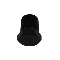 1/4 MALE HEX PIPE PLUG BLACK