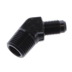 #6 X 1/2 MPT, 45 ADAPTER BLACK