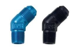 #16 X 3/4 MPT, 45 ADAPTER, BLACK