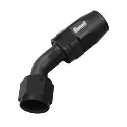 45 degreee, -8an hose end blk